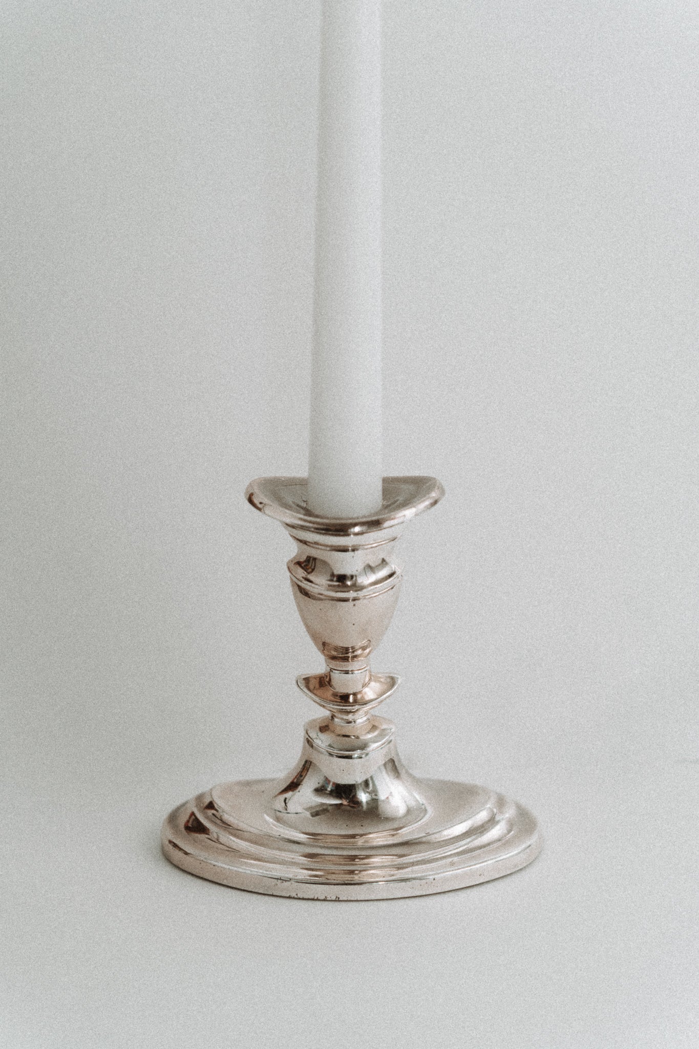 Rose-Silver Candle Holder